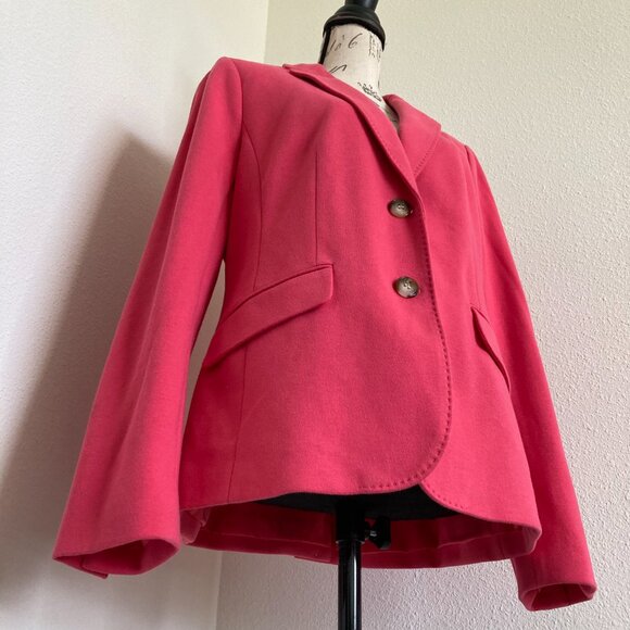 Talbots Aberdeen Pink Blazer Jacket Size 12 Lined Tailored Classic - Picture 6 of 15